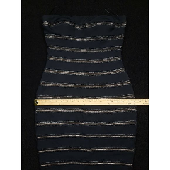 NWT Misha Collection Black Agnetta Strapless Mini Dress Sz. 6 - Picture 11 of 12